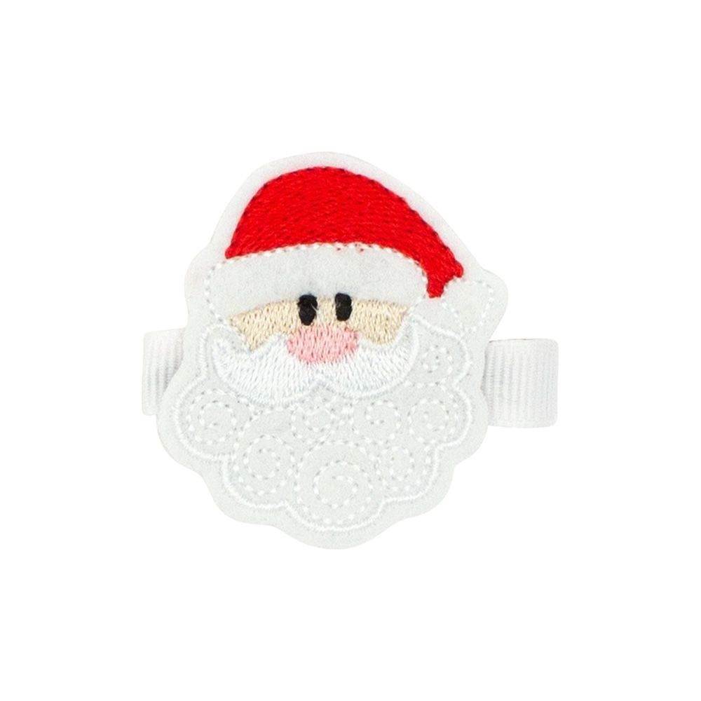 Wee Ones Girls Feltie Pinch Clip - Christmas Santa Claus