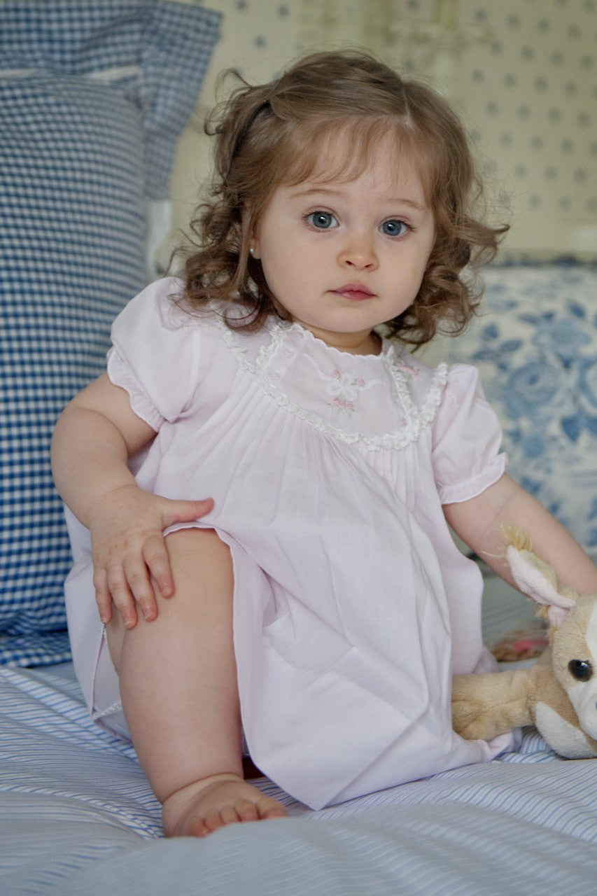 Feltman Brothers Baby Girls Dress with Lace Details - Pink