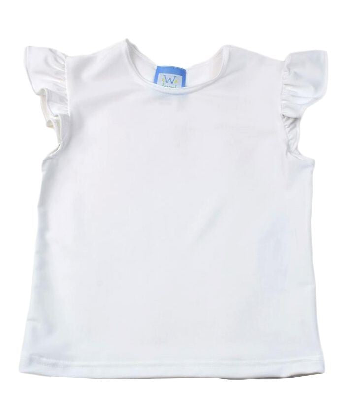 Funtasia Too Girls Angel Sleeve Top - White