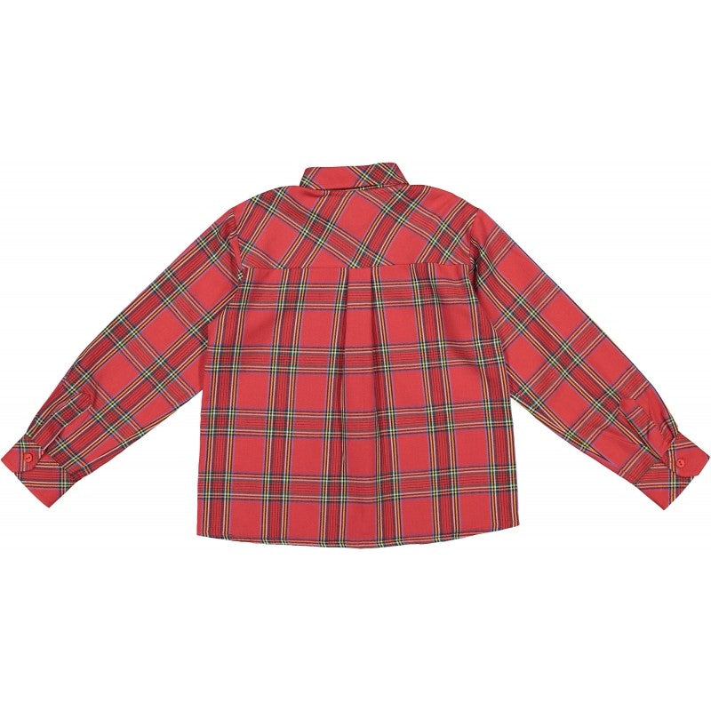 Sal & Pimenta Boys Shirt - Trocadero Red Holiday Plaid by Sal & Pimenta