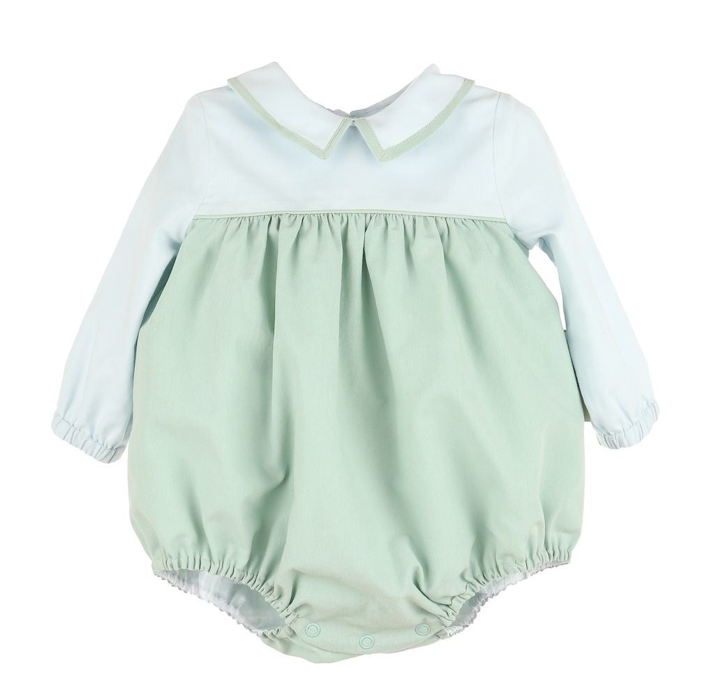 Sophie & Lucas Baby Boys Blue & Green Classic Poplin Bubble