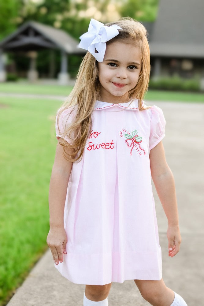 Proper Peony Baby Girls Dress - Pink So Sweet Candy Cane