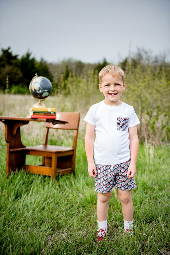 Proper Peony Parkside Boys Shorts - Apple Plaid