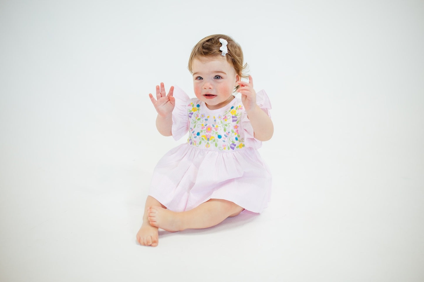 Shop Teeta Girls Pink Embroidery Hallie Bloomers Set