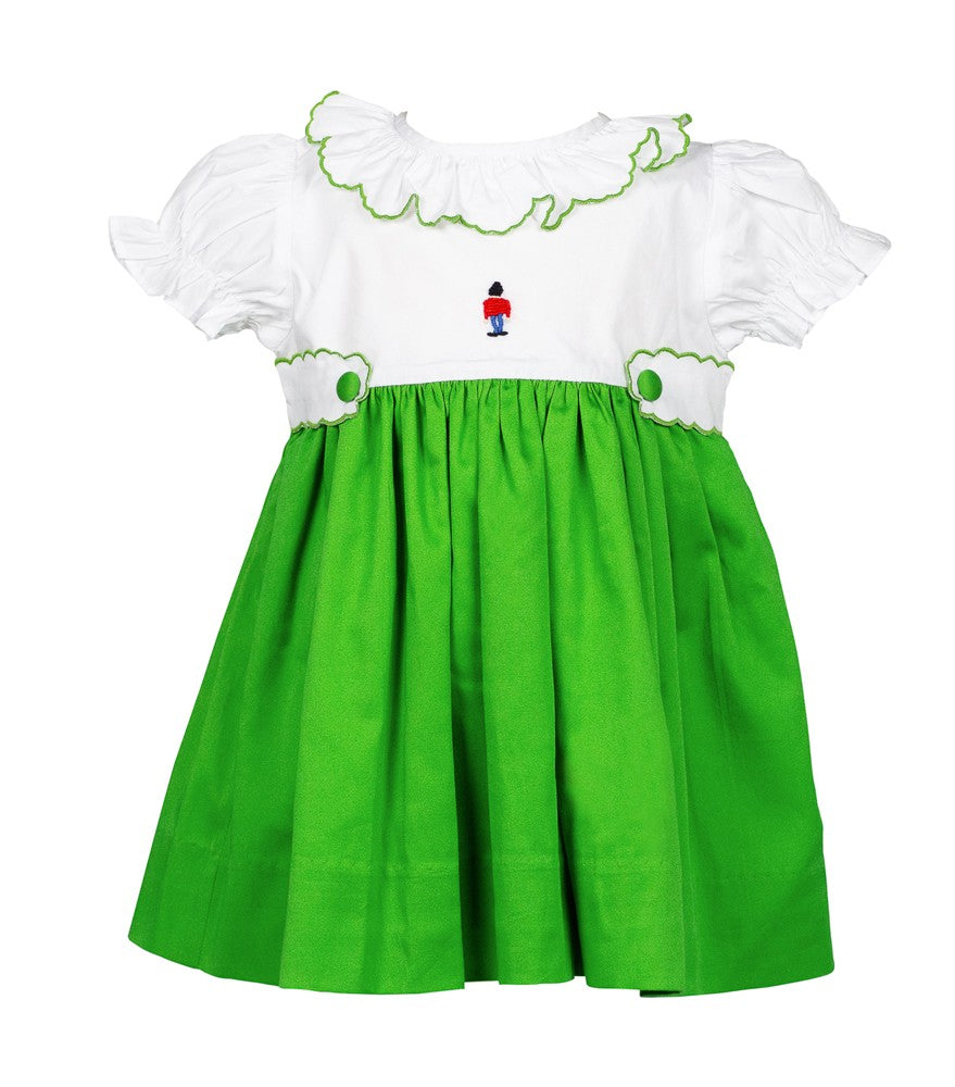 Proper Peony Girls Dress - Green Toy Soldier
