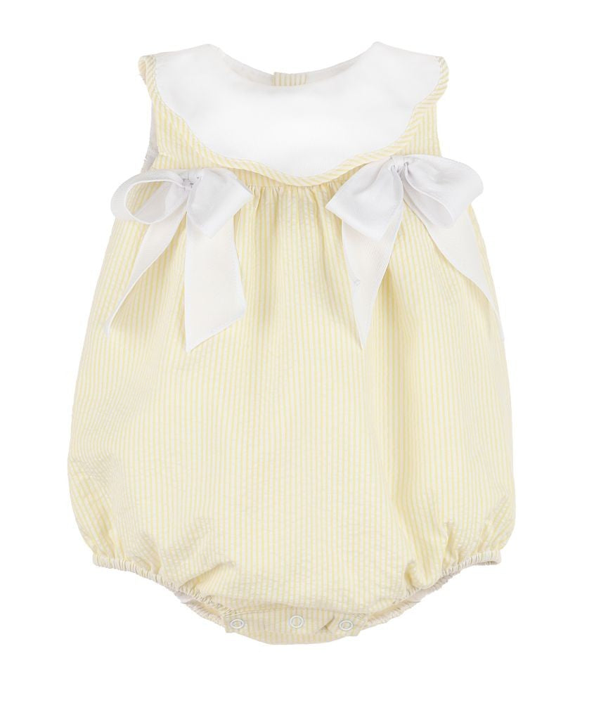 Sophie & Lucas Baby Girls Sugarbaker Bubble with Bows - Yellow