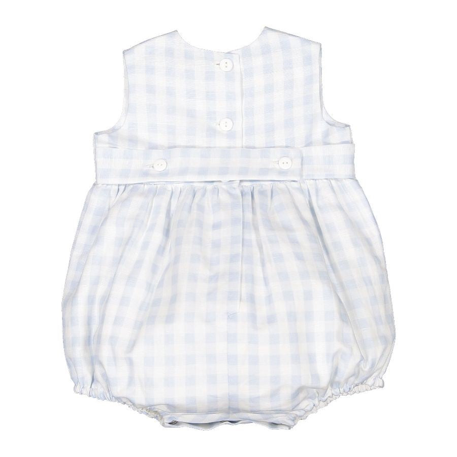 Sal & Pimenta Baby Boys Bubble - Light Blue Gingham by Sal & Pimenta