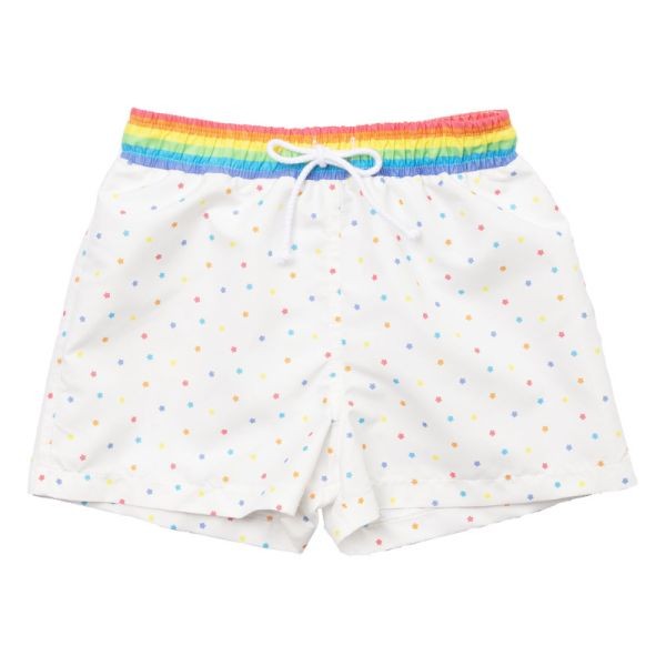 Sal & Pimenta Boys Swim Trunks - Life on a Rainbow