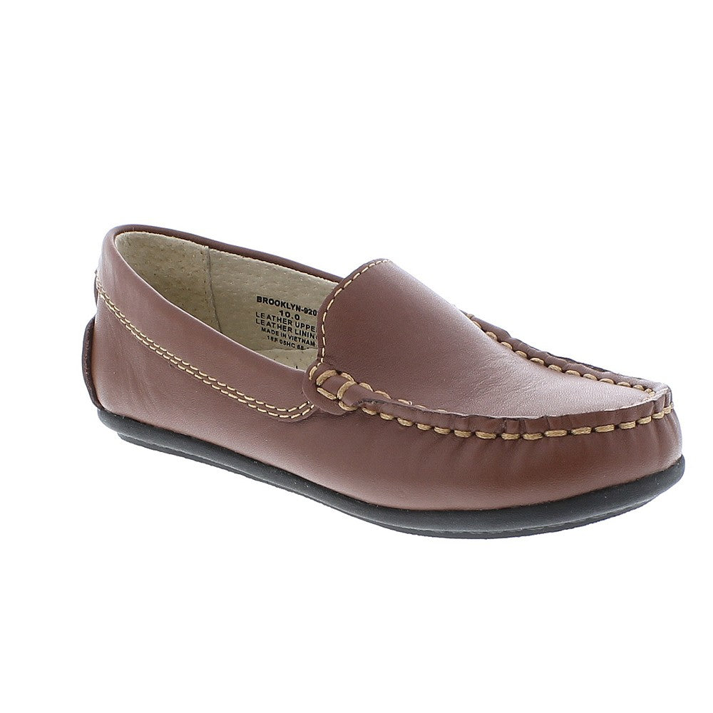 Footmates Boys Shoes - Brooklyn Loafer - Cognac