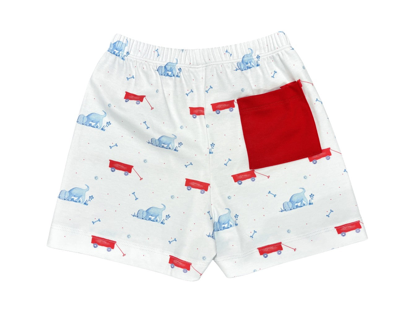 James & Lottie Toddler Boys Blue Polo Shirt - Red Wagon - Conrad Shorts by James & Lottie