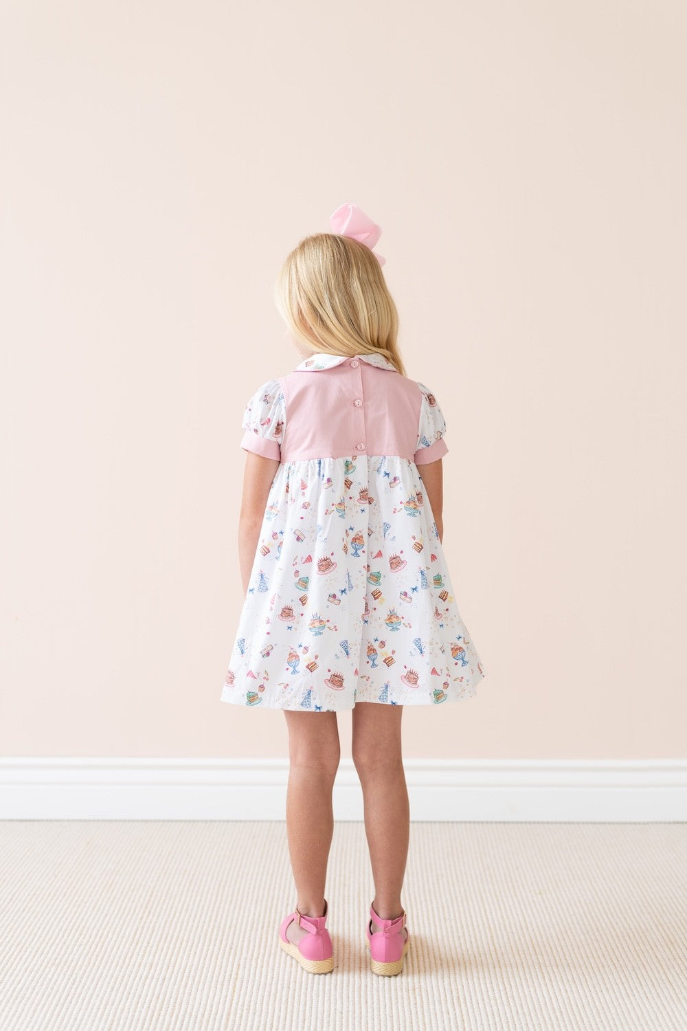 La Boutique by Dondolo Girls Dress - Pink Charlotte Birthday
