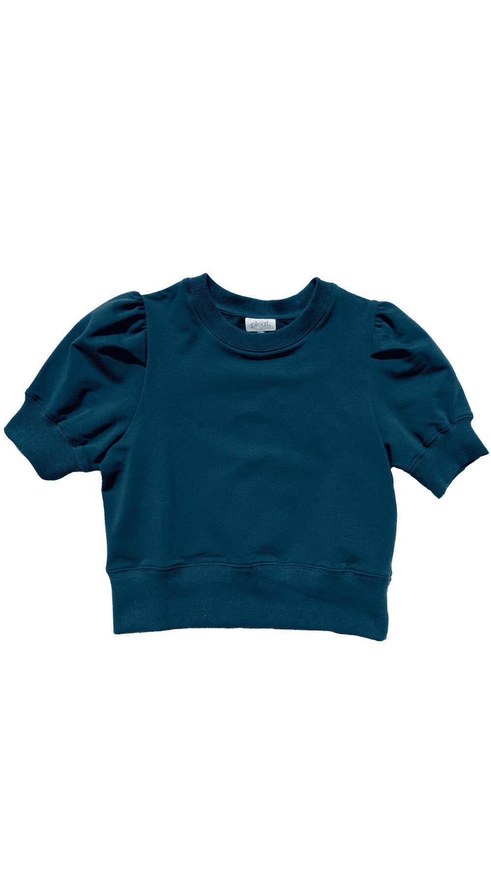 pleat Collection Girls Riley Sweatshirt Top - Dark Teal Blue by pleat Collection