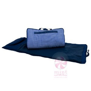Mint Nap Mat Roll - Navy Blue Chambray