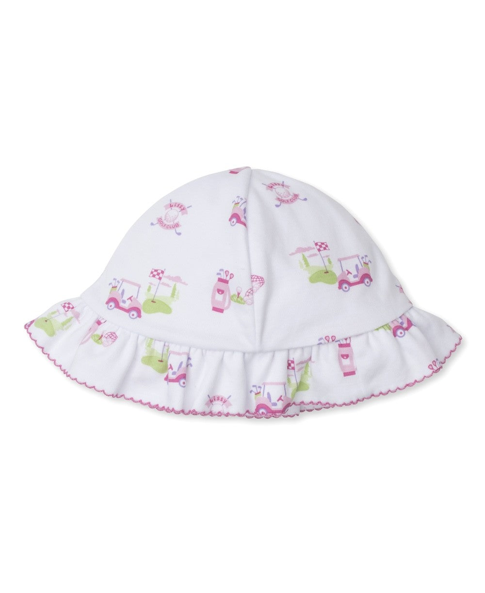 Kissy Kissy Baby Girls Pink Golf Club Print Floppy Sun Hat