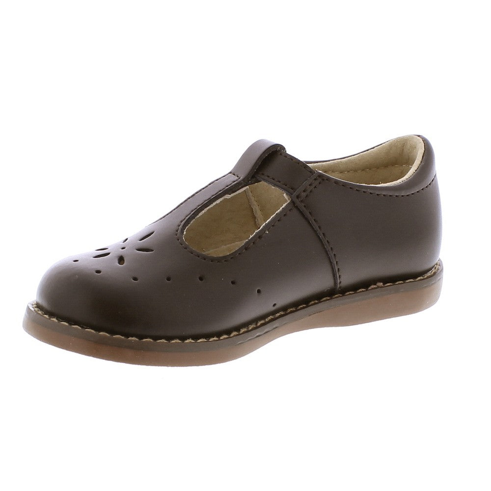 Footmates Girls Shoes - Sherry T-Strap - Brown