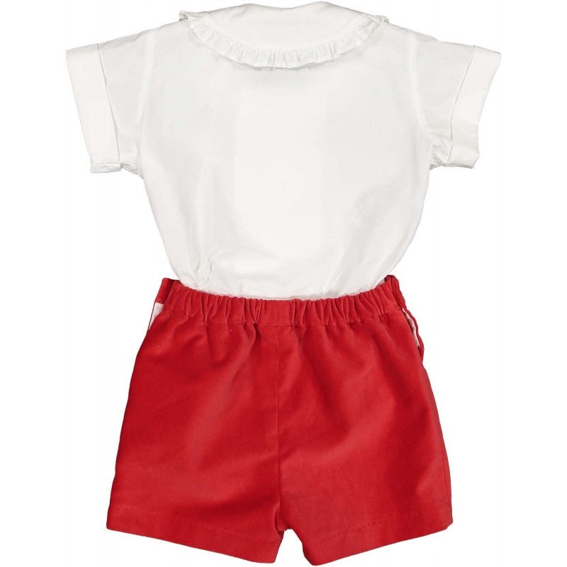 Sal & Pimenta Baby / Toddler Boys Dressy Set - Red Velvet