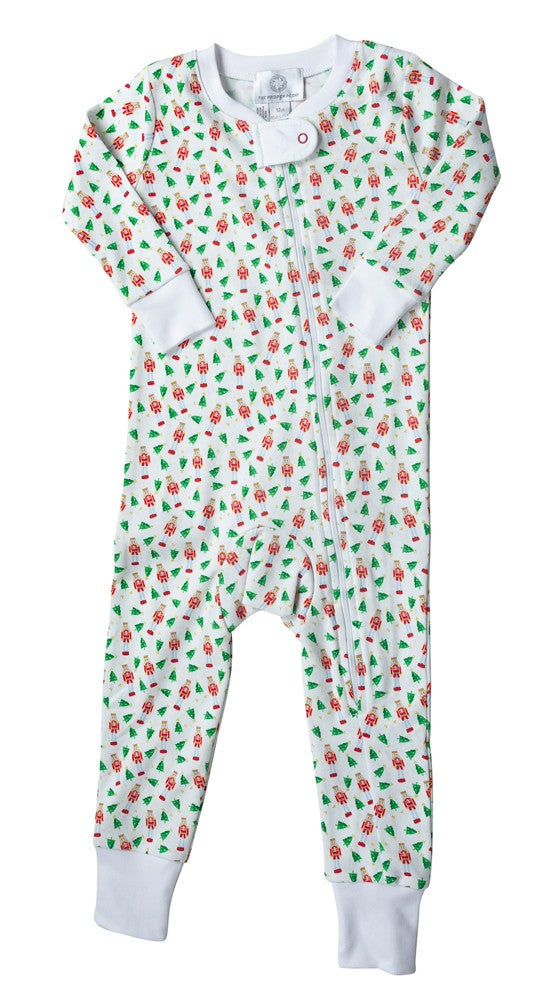 Proper Peony Boys / Girls Pajamas with Zipper - Nutcracker