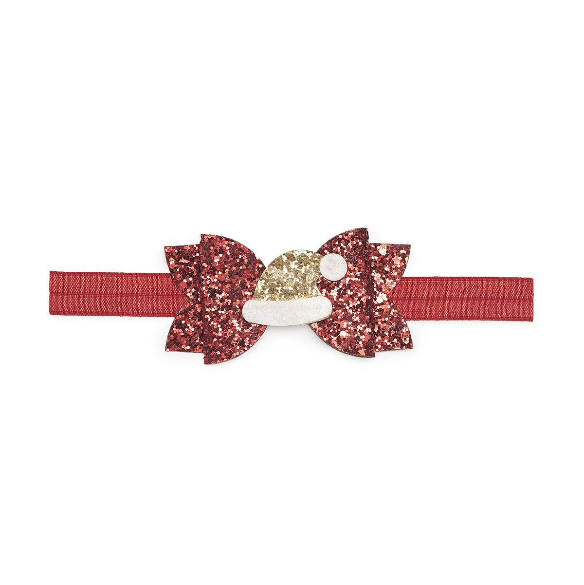 Sweet Wink Girls Headband - Red Bow with Santa Hat by Sweet Wink