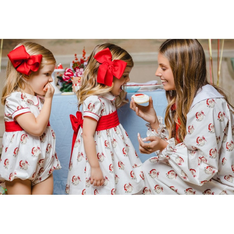 Sal & Pimenta Girls Christmas Bubble - Classic Santa with Red Waist by Sal & Pimenta