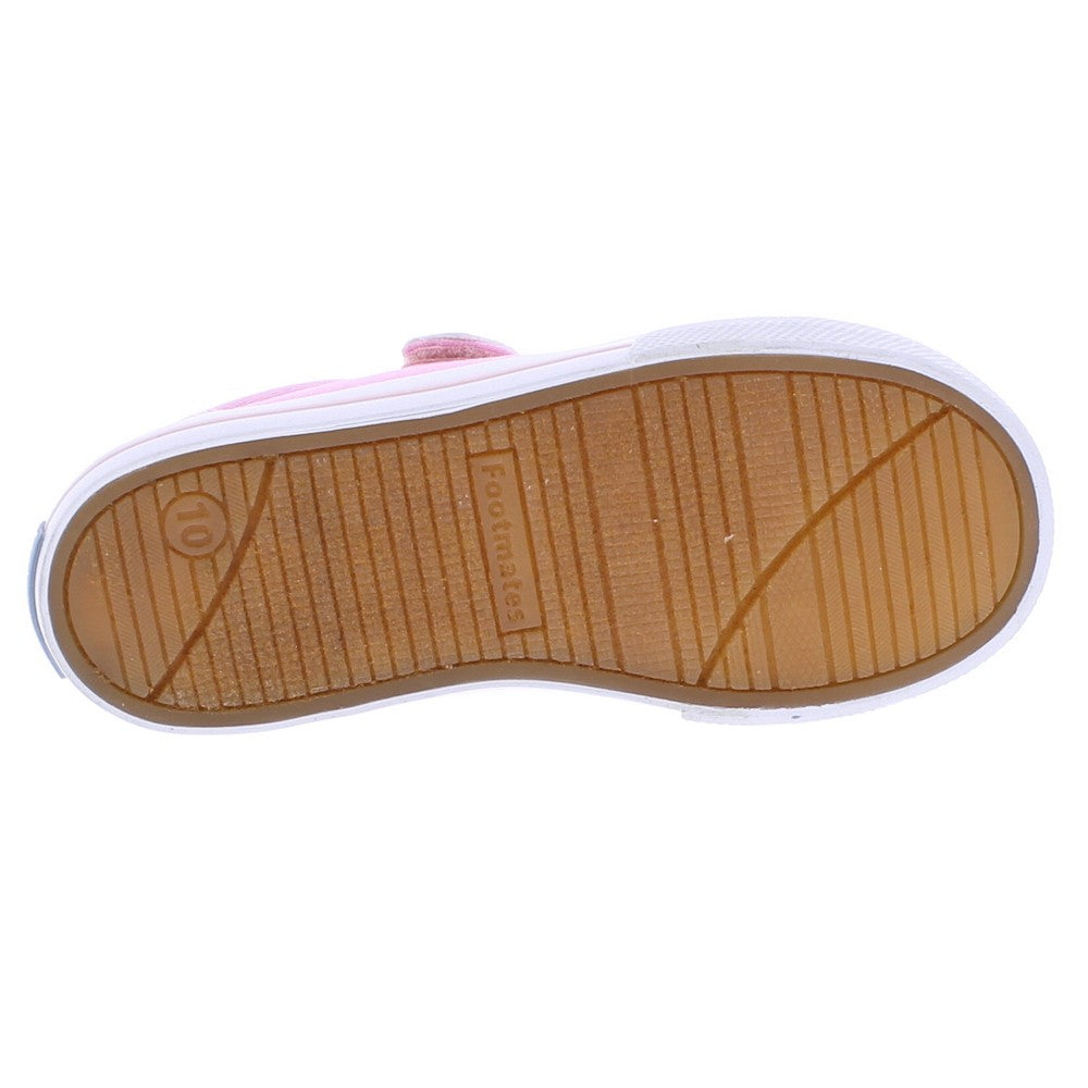 Footmates Girls Shoes - Jordan Vulcanized Canvas with Velcro - Bubblegum Pink by Footmates