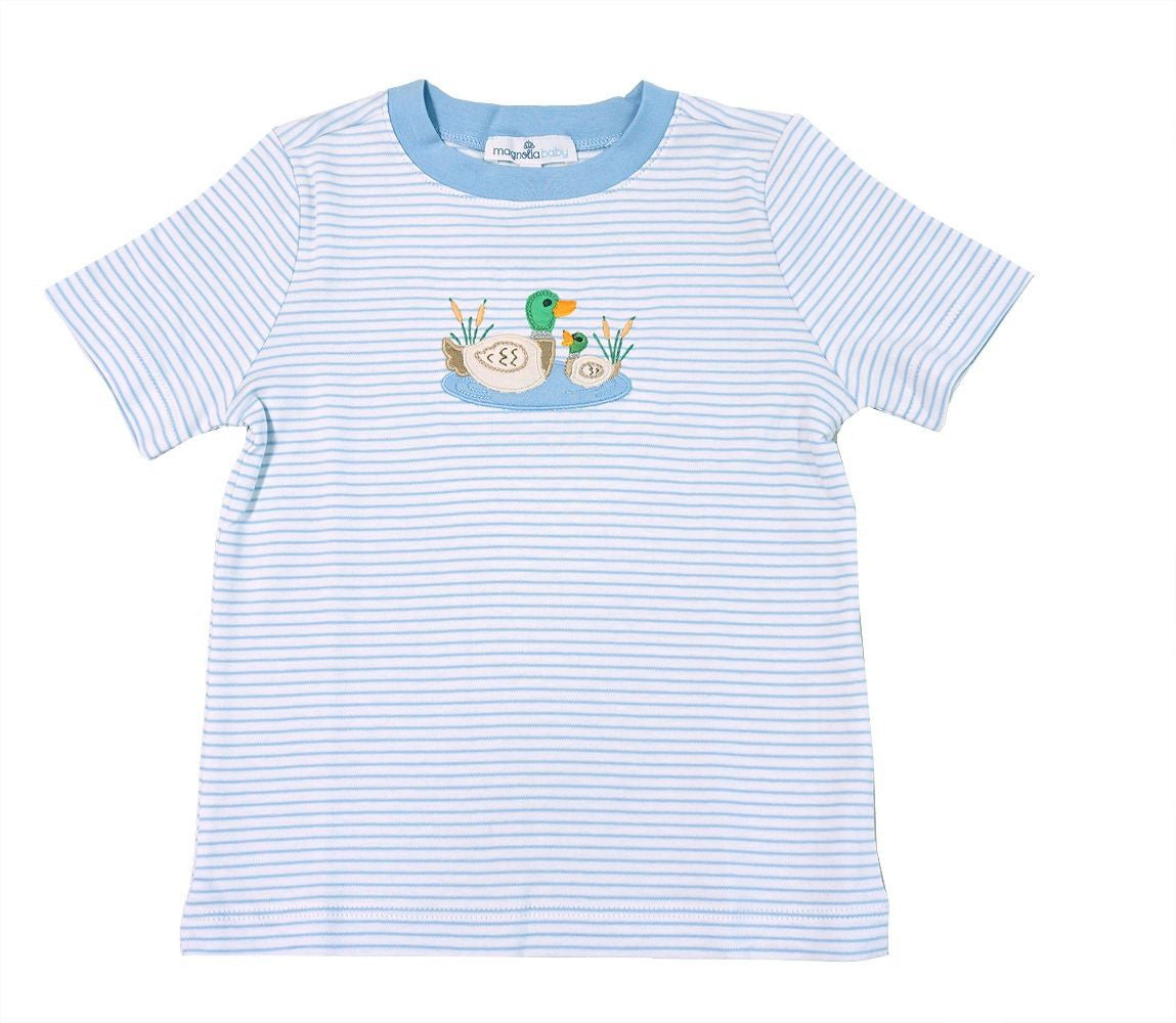 Magnolia Baby Mallard Pond Combo Blue S/S Toddler T-Shirt by Magnolia Baby