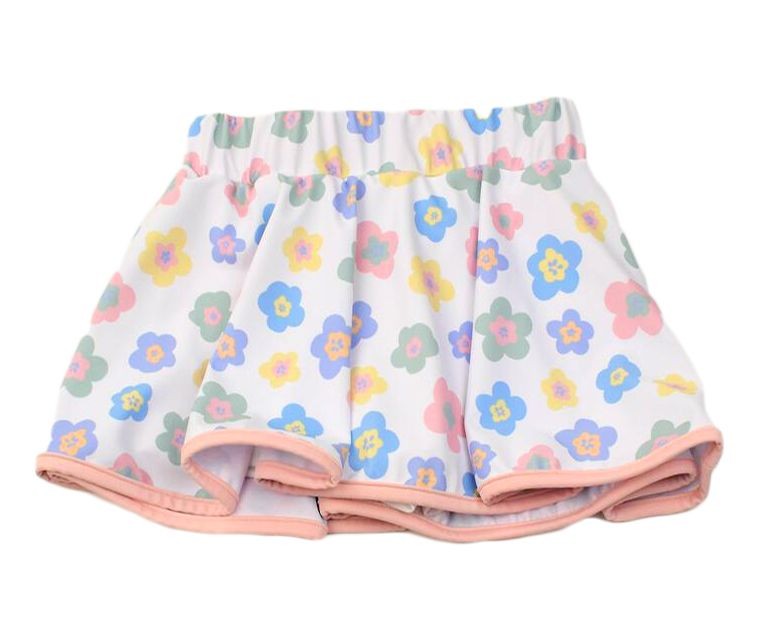 Funtasia Too Girls Athleisure Tennis Skort - Pink Floral