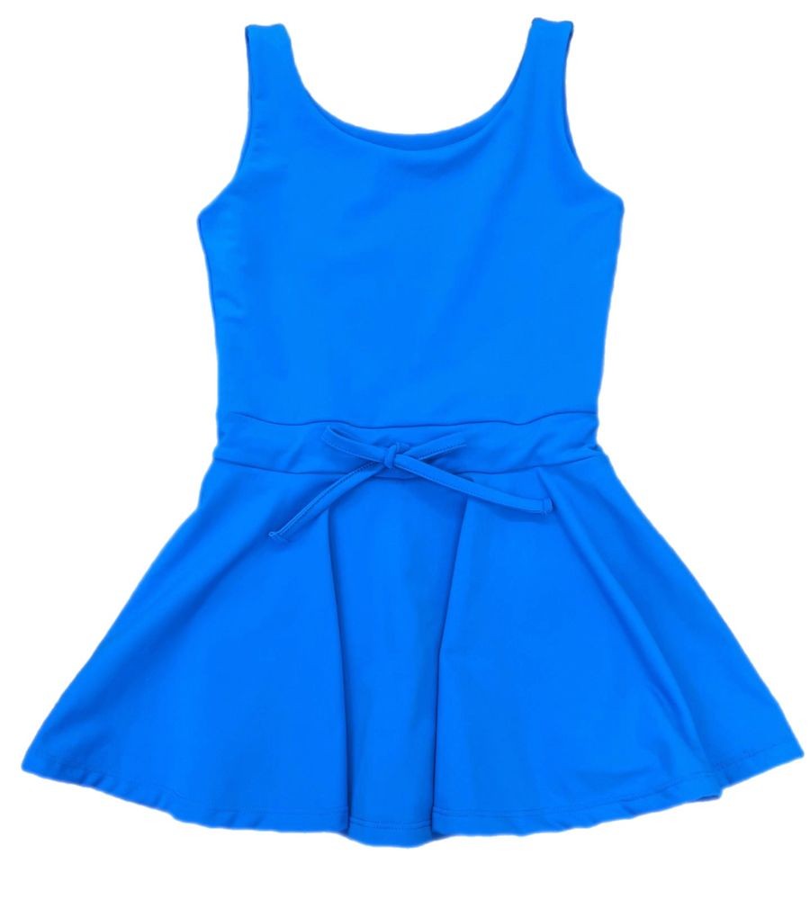 Be Elizabeth by James & Lottie Girls Athleisure Tennis Dress with Tie - Blue Best Dressed Child Be Elizabeth by James & Lottie Girls Athleisure Tennis Dress with Tie - Blue Best Dressed Child
