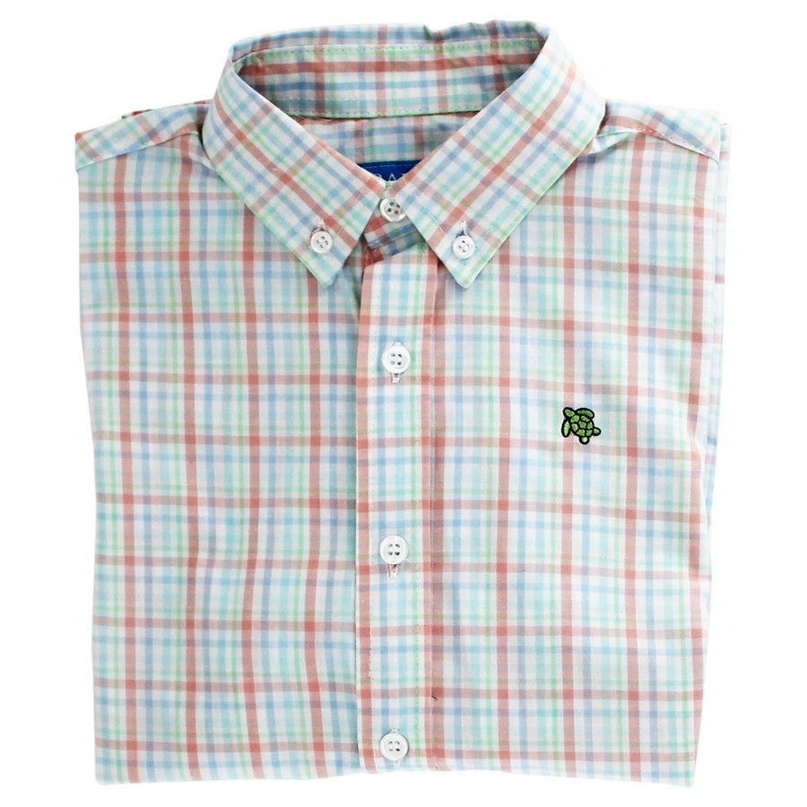 Bailey Boys J. Bailey Boys Button Down Shirt - Citrus Plaid