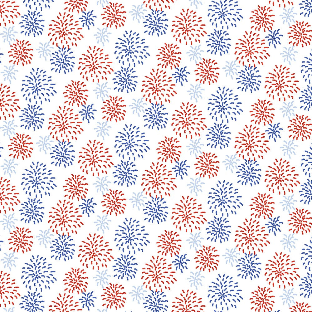 Lila & Hayes Girls Maris Dress - Patriotic Fireworks Show