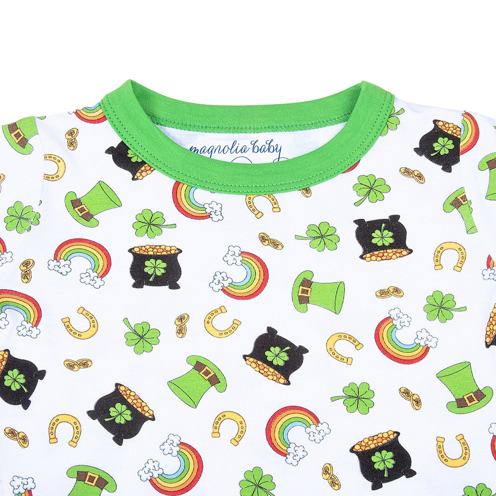 Magnolia Baby Green Pots of Gold St. Patrick's Day Long Pajamas