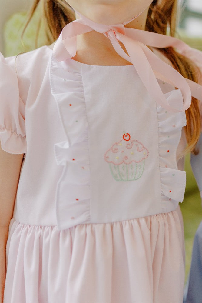 Proper Peony Girls Pink Birthday Cupcake Dress