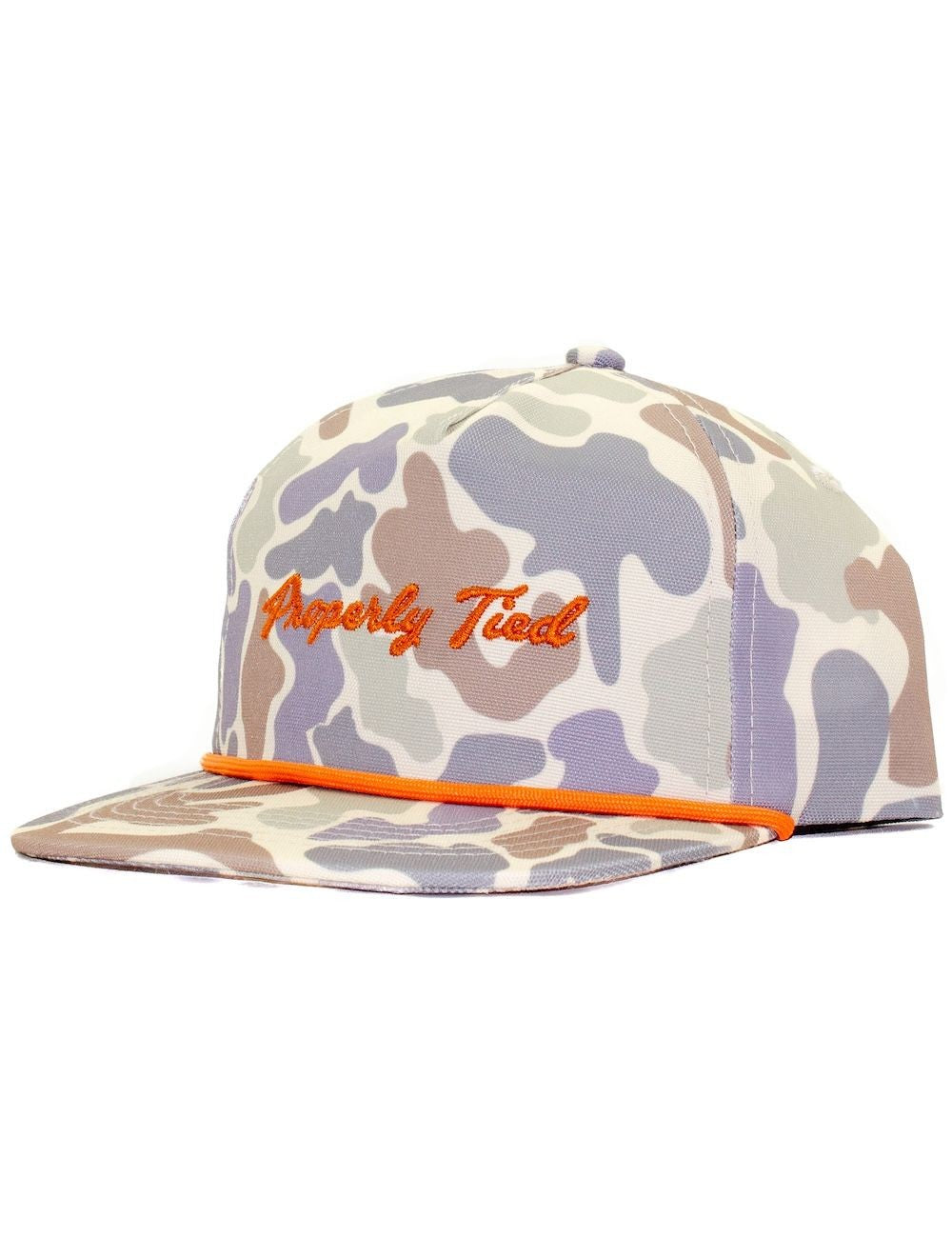 Properly Tied Boys Rope Hat - Tan Field Camo