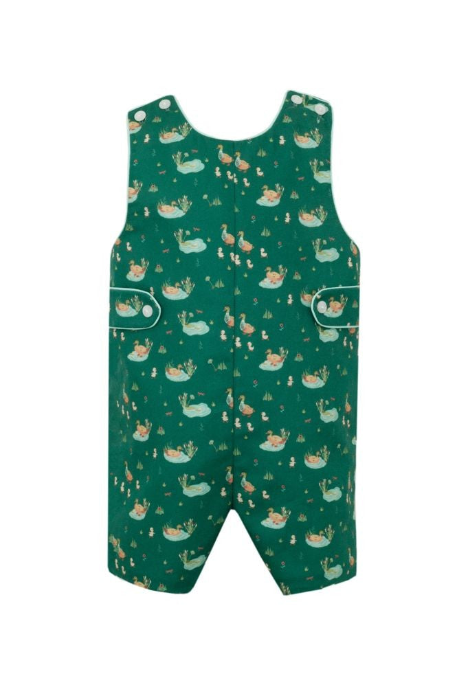 Anavini Boys Green Baby Mallard Duck Print Jon Jon by Anavini