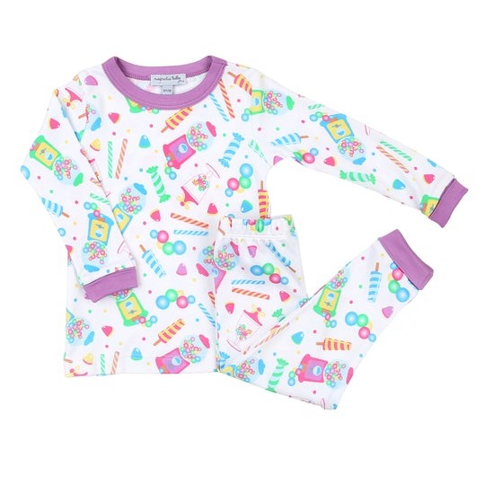 Magnolia Baby Little Girls Sweet Tooth Candy Long Pajamas