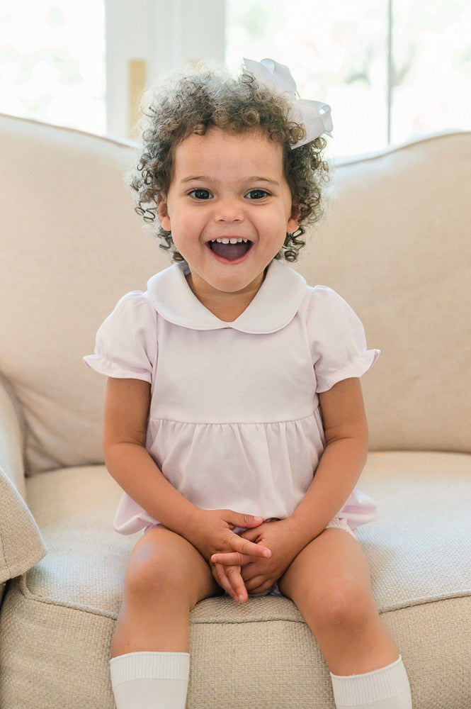Proper Peony Parkside Baby Girls Bubble - Short Sleeves - Light Pink by Proper Peony