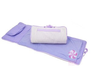 Mint Nap Mat Roll - All Purple Lilac Seersucker