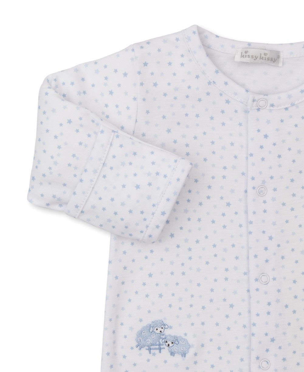 Kissy Kissy Baby Boys Baa Baa Sheep & Stars Footie - Blue by Kissy Kissy