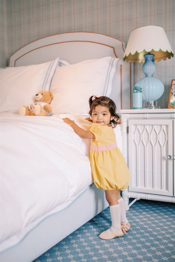 Proper Peony Baby Girls Yellow Royal Carousel Bubble