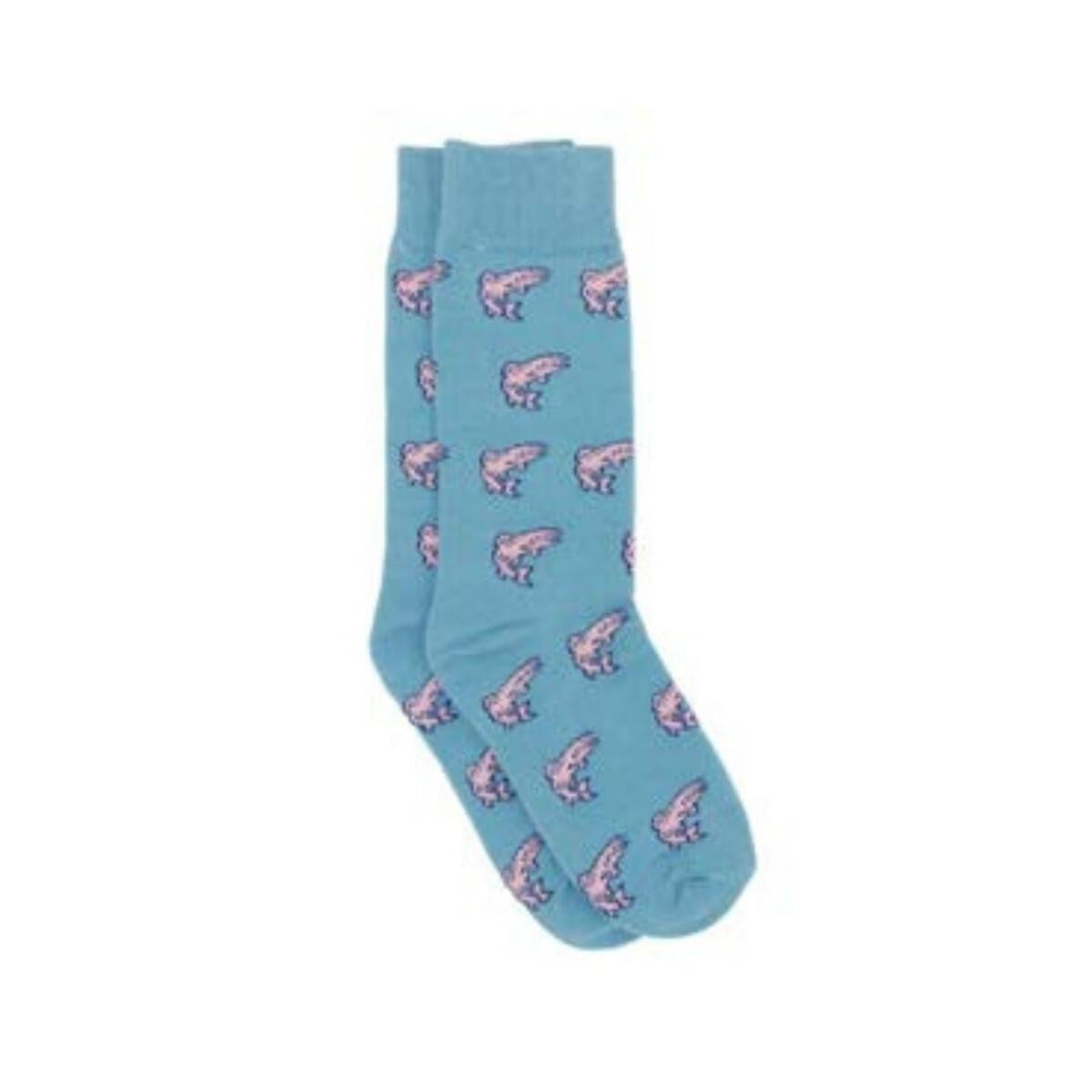 Properly Tied Boys Lucky Duck Socks - Blue Fish Catch of the Day