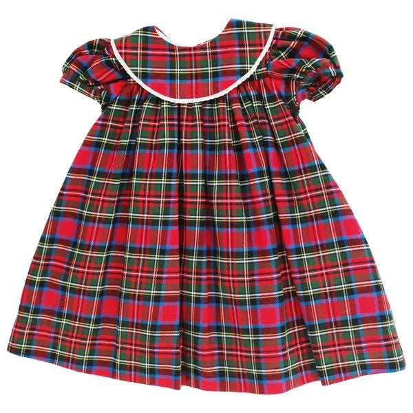 Bailey Boys Girls Float Dress - Red Wales Holiday Tartan Plaid by Bailey Boys