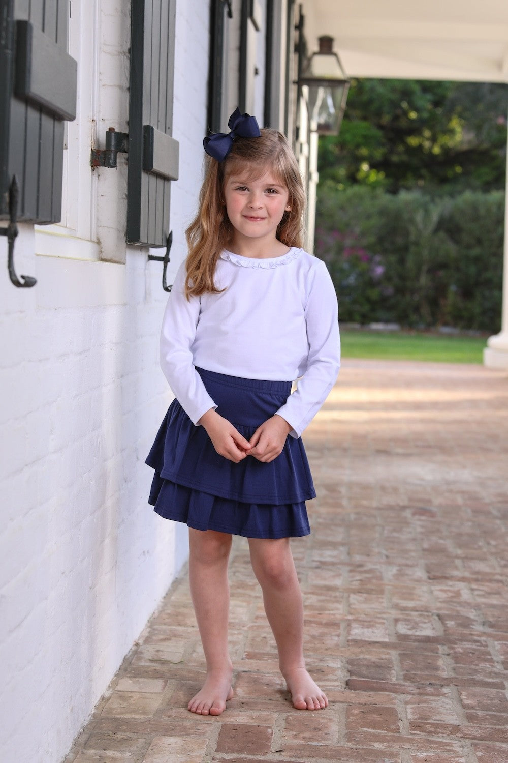 Trotter Street Kids Girls Rosemary Skort - Navy Blue