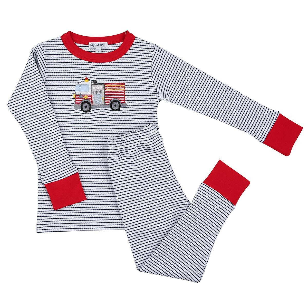 Magnolia Baby Boys Hook and Ladder! Firetruck Long Pajamas
