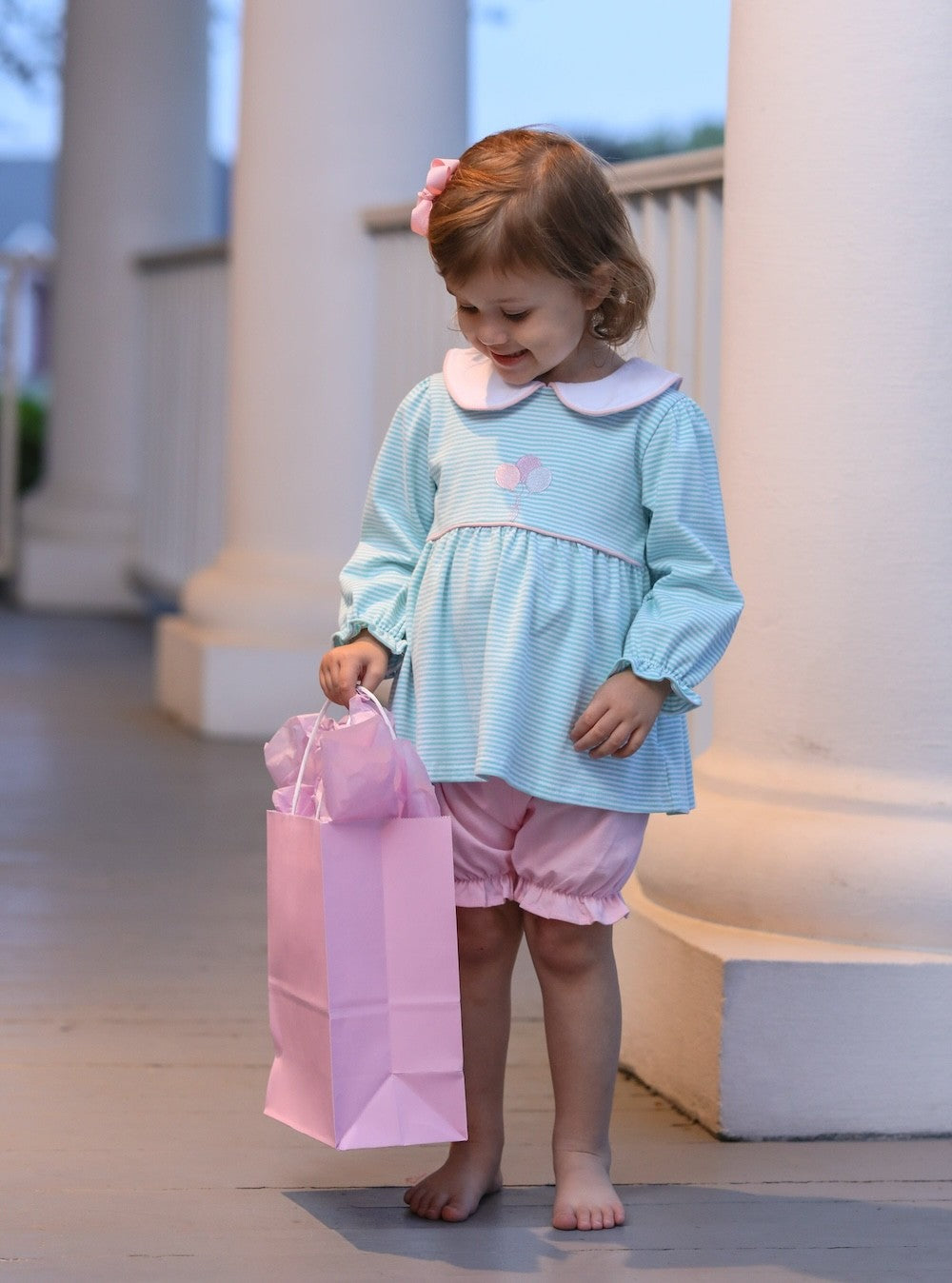 Trotter Street Kids Girls Bloomers Set - Birthday Balloons