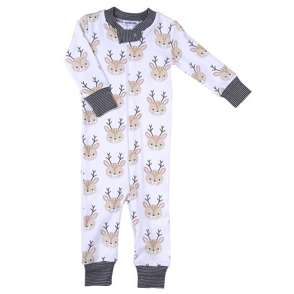 Magnolia Baby Boys Little Buck Zipped Pajamas