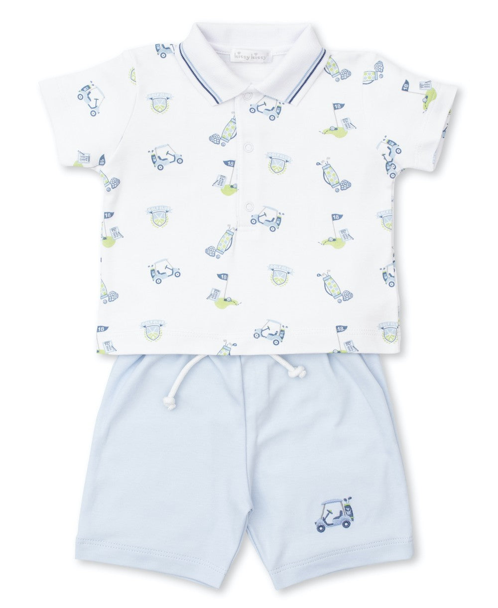 Kissy Kissy Baby Boys 18 Holes Golf Print Bermuda Shorts Set - Blue by Kissy Kissy