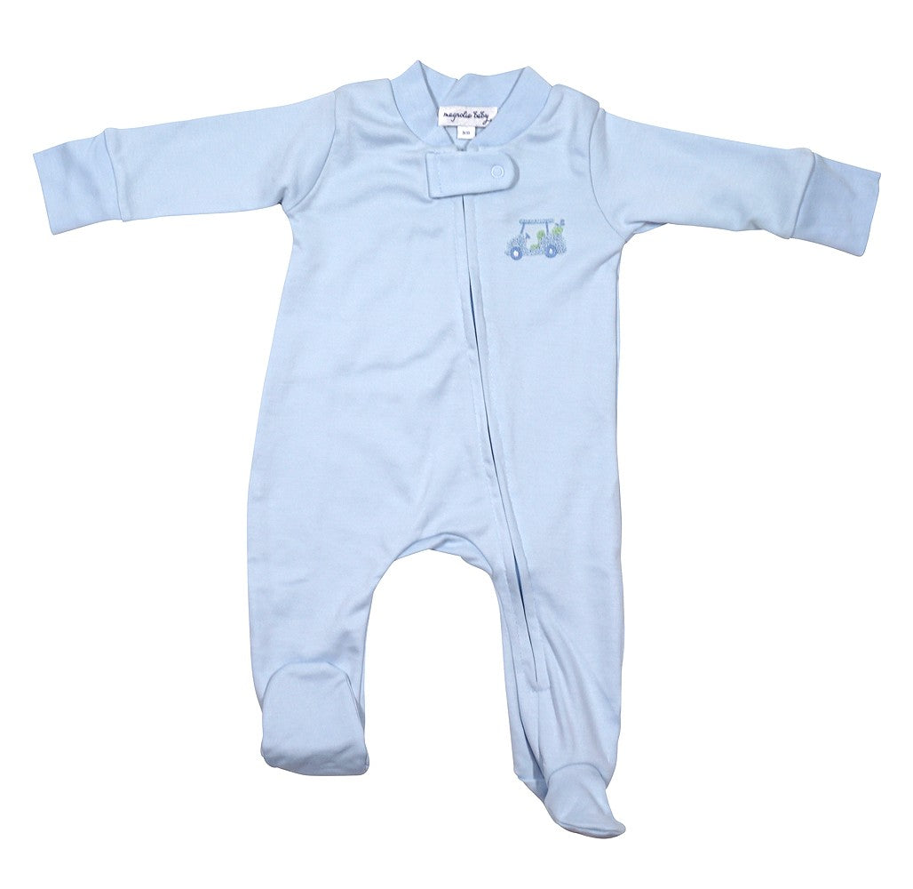 Magnolia Baby Tiny Caddy Embroidered Zipped Footie by Magnolia Baby