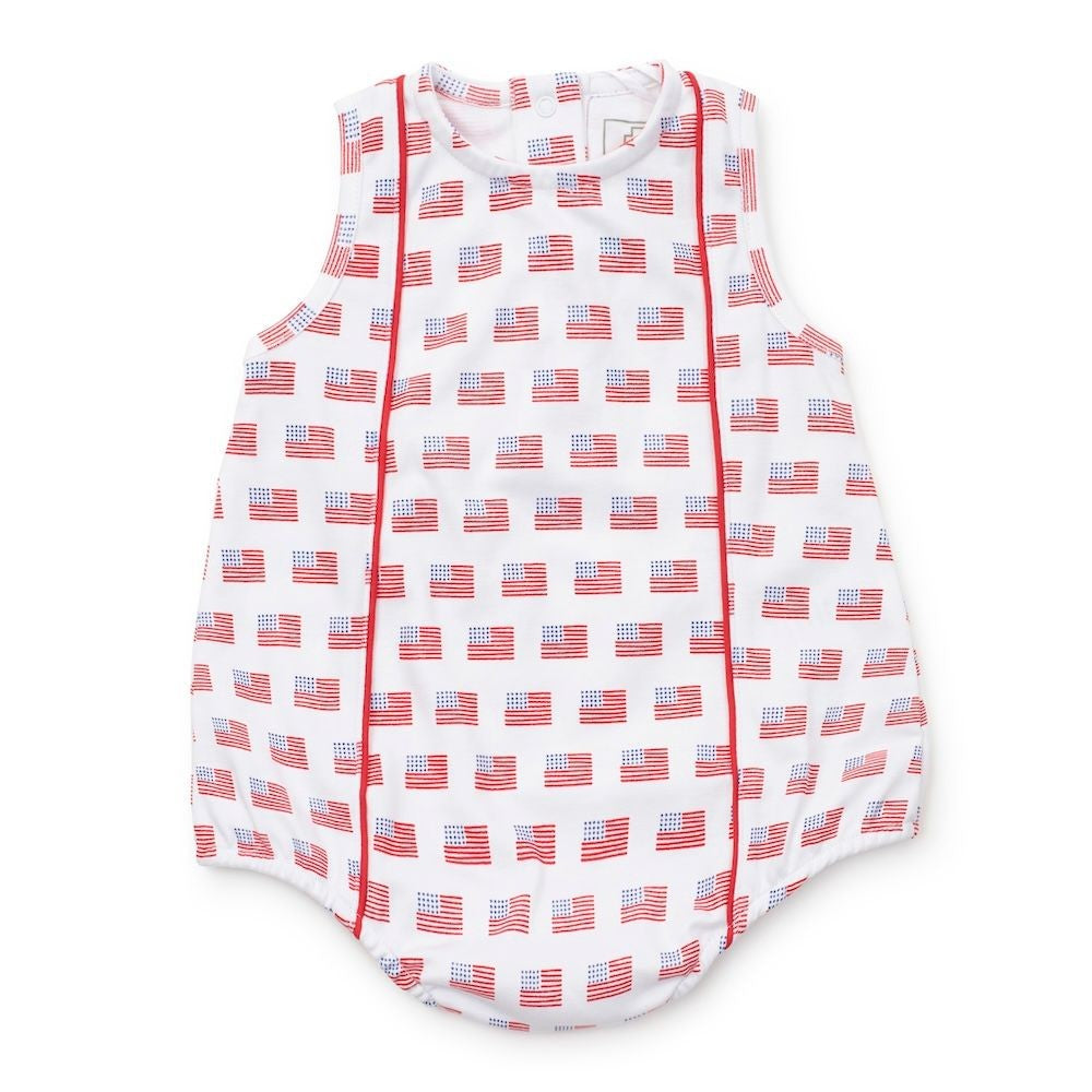 Lila & Hayes Baby Boys Reid Bubble - American Flag