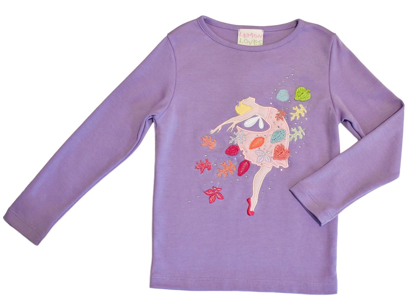 Lemon Loves Lime Girls Rhapsody Lavender Tee Shirt - Autumn Fairy