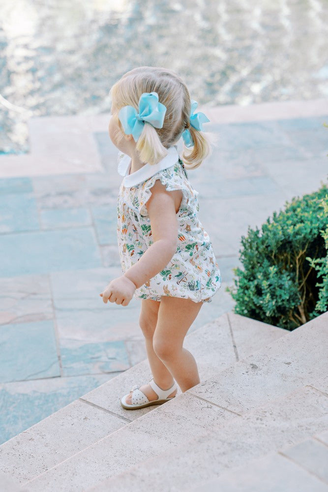 Proper Peony Pima Baby Girls Bubble - Beatrix Easter Bunny by Proper Peony