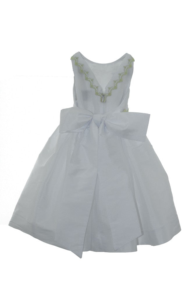 Susanne Lively Girls White Special Occasion Dress with Trim by Susanne Lively